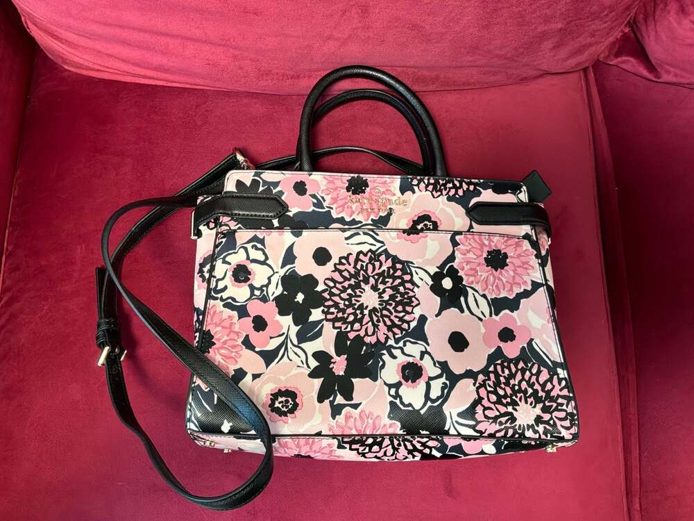 Kate Spade New York Staci Medium Satchel Dahlia Floral Print